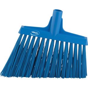 Angle Broom Head - Polyester, 12", X-Coarse, Blue, Blue