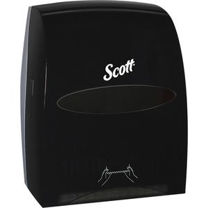 Scott® Essential™ Hand Towel Roll Dispenser - Manual/No-Touch, 12.63", 10.2", 16.13", Smoke