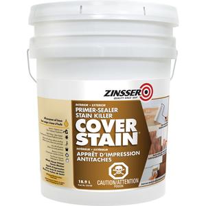 Cover Stain® Oil-Base Primer Sealer - Pail, White, White, 18.9 L, 3.7 L, 369 g, 946 ml, 18.9 L