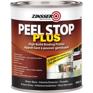 Peel Stop® Plus High Build Binding Primer - Can, White, Tintable White, 946 ml, 3.78 L, 946 ml, Very Flat