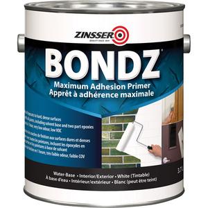 Bondz® Maximum Adhesion Primer - Gallon, White, Tintable White, 3.78 L, 3.78 L