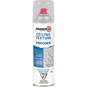 Popcorn Ceiling Texture Coating - Aerosol Can, White, Bright White, 396 g, Textured