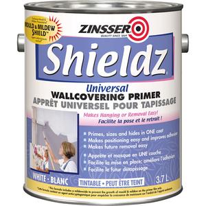Shieldz® Universal Wall Covering Primer - Gallon, White, Tintable White, 3.7 L, 3.7 L