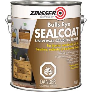 Zinsser® Bulls Eye® SealCoat™ Universal Sanding Sealer - Gallon, 3.7 L, Clear