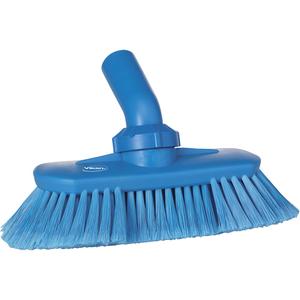 Angle-Adjustable Water-Fed Washing Brush - Vessel, Blue, 9-1/4", Soft, 2-3/4", 5-1/2"
