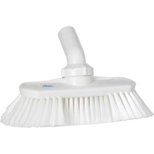 Angle-Adjustable Water-Fed Washing Brush - Vessel, White, 9-1/4", Soft, 2-3/4", 5-1/2"