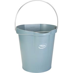 Food Hygiene Bucket - Grey, 3 US gal., 12-1/2", 13"