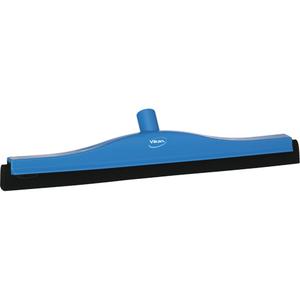 Fixed Head Food Hygiene Floor Squeegee - Blue, 20", Foam Rubber