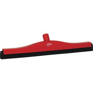 Fixed Head Food Hygiene Floor Squeegee - Red, 20", Foam Rubber