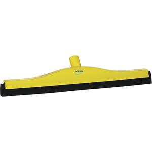 Fixed Head Food Hygiene Floor Squeegee - Yellow, 20", Foam Rubber