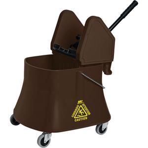 Champ™ Bucket & Wringer Combo - Brown, Down Press, 10 US Gal.(40 Quart)