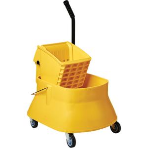 Champ™ Bucket & Wringer Combo - Yellow, Side Press, 7.5 US Gal. (30 Quarts), 3", Swivel