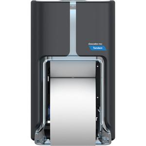 Pro Tandem™ Top-Bottom High Capacity Toilet Paper Dispenser - Multiple, 7", 6.6", 12", Dark Grey