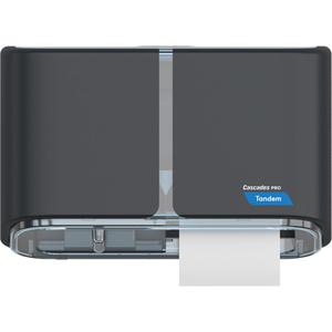 Pro Tandem™ Side-by-Side High Capacity Toilet Paper Dispenser - Multiple, 12.5", 6.6", 7.2", Dark Grey