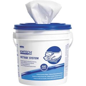 Kimtech Prep™ WetTask™ Disinfectant & Sanitizer Wipes - Specialty, 12", 12-1/2", Case, 6 Rolls, 90 sheets