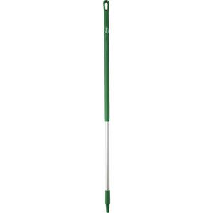 Handle - Standard, Aluminum, 51", 1-1/4", Euro Threaded, Green, Broom/Squeegee/Scraper, Vikan Brooms, Scrapers & Squeegees