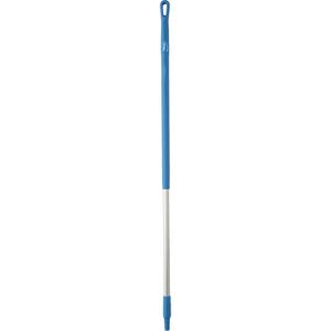 Handle - Standard, Aluminum, 51", 1-1/4", Euro Threaded, Blue, Broom/Squeegee/Scraper, Vikan Brooms, Scrapers & Squeegees