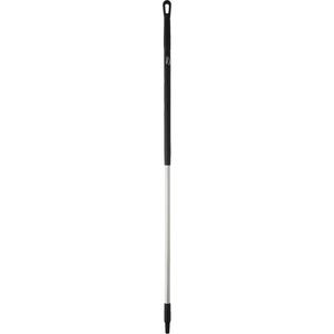 Handle - Standard, Aluminum, 59", 1-1/4", Euro Threaded, Black, Broom/Squeegee/Scraper, Vikan Brooms, Scrapers & Squeegees