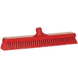 Deck & Wall Scrub Brush - Polyester, 19", Stiff, Red, Red