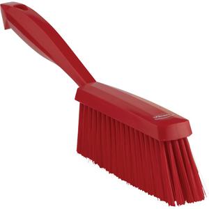 Bench Brush - Banister, Red, 13", Soft, Polypropylene, Polyester