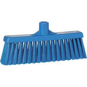 Upright Broom Head - Polyester, 12", Medium, Blue, Blue, Polypropylene, Euro