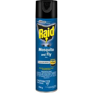 Raid® Mosquito & Fly Killer - 350 g, Solvent Base