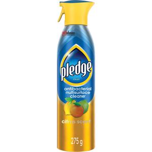 Pledge® Multi Surface Cleaner & Disinfectant - 275 ml, Aerosol Can, Citrus