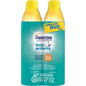 Kids™ Water Resistant Sunscreen - Aerosol, 50, 222 ml, Aerosol Can