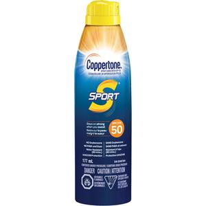 Sport® Water Resistant Sunscreen - Aerosol, 50, 177 ml, Aerosol Can