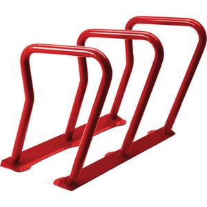 Surf Bike Rack - 6, Steel, Red, 0.4", 4, 26-1/2"