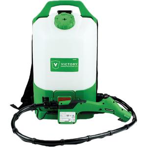 Victory Electrostatic Backpack Sprayer - 8.5 L, 16.8 V, Cordless, Green, 4' - 6', 23,000 sq. ft.