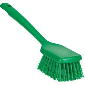 ColorCore Short Handle Brush - Scrub, Green, Blue, Red, White, Yellow, Black, 12", Stiff, Polypropylene, Stainless Steel, Polypropylene, '-4°F - 176°F