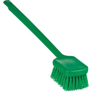ColorCore Long Handle Brush - Scrub, Green, Blue, Red, White, Yellow, Black, 20", Stiff, Polypropylene, Stainless Steel, Polypropylene, '-4°F - 176°F