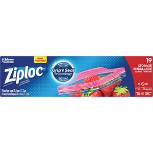 Ziploc® Storage Bags - Press & Seal, 10-1/2", 10-1/2", 19