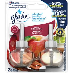 Glade® PlugIns® Scented Oil Refills - Apple Cinnamon, Clean Linen®, Hawaiian Breeze®, Lavender & Vanilla, Cartridge, Glade® PlugIns® Scented Oil Customizables™ Warmer
