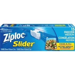 Ziploc® Slider Freezer Bags - Zipper, Medium