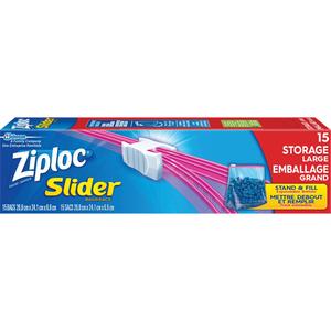 Ziploc® Slider Freezer Bags - Zipper, Large