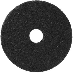 Floor Pads - Stripping, 17", Black, Round, 3-1/4", 350 RPM, Green Seal®