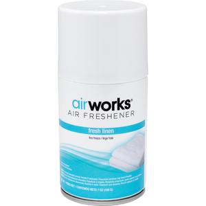 AirWorks® Metered Air Fresheners - Fresh Linen, Aerosol Can, 7 oz.