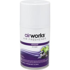 AirWorks® Metered Air Fresheners - Vineyard, Aerosol Can, 7 oz.