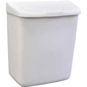 Feminine Hygiene Waste Receptacle - PPC Plastic, White