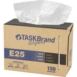 TaskBrand® E25 Economy Scrim Wipers - All-Purpose, 16-3/4", 9-3/4", White