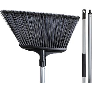 Hercules Angled Broom - 55", 16", Polypropylene, Metal, Grey, Black