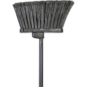 Angled Broom with Metal Handle - 48", 9", Stiff