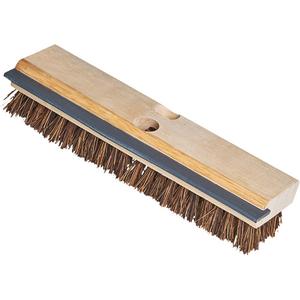 Utility Scrub Brush & Squeegee - Deck, Palmyra, 11", Beige, Wood