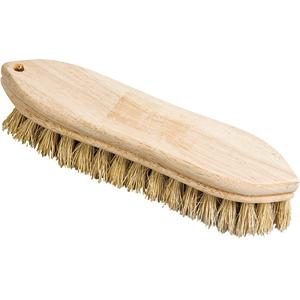 Pointed Hand Scrubber - Scrub, Tampico, 9", White, 1", Wood