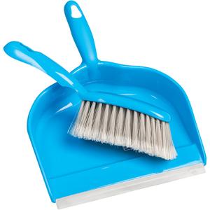Counter Brush with Dust Pan - Plastic, Blue, 2", 12", 8.5"