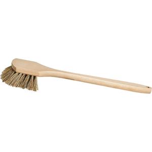 Long-Handle Pot Brush - Scrub, Tampico/Palmyra, 20", Beige, Wood