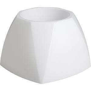 Toilet Bowl Brush Caddy - White, Plastic