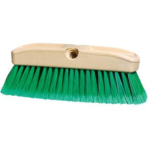 Car & Truck Wash Brush - 10", Green, Plastic, 2-1/2", PVC